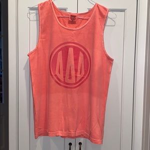 Comfort Colors Tri Delta Sorority Pink Tank Top